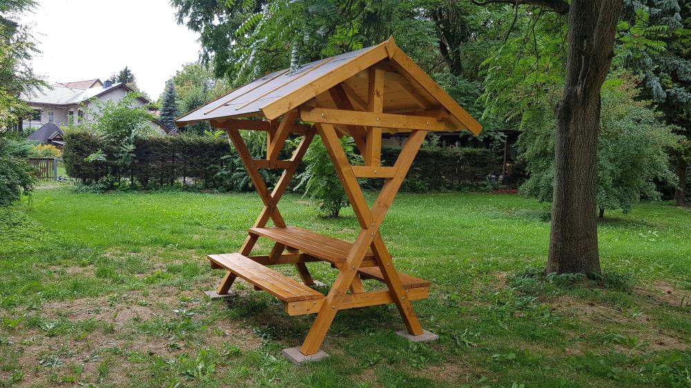 Überdachte Sitzgruppe Waldschänke Bausatz - Standard